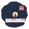 Navy Suede Mat Board for 28x28 Frames - Circle Opening for 8x8 Photos